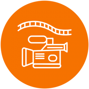 video production and live streaming icon